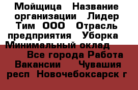 Мойщица › Название организации ­ Лидер Тим, ООО › Отрасль предприятия ­ Уборка › Минимальный оклад ­ 20 000 - Все города Работа » Вакансии   . Чувашия респ.,Новочебоксарск г.